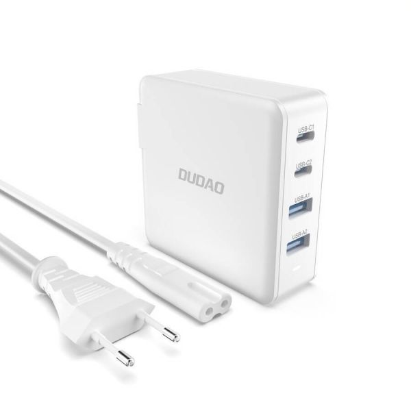 Dudao A100EU GaN 100W 2xUSB C 2xUSB fast charger Dudao A100EU GaN 100W 2xUSB C 2xUSB fast charger